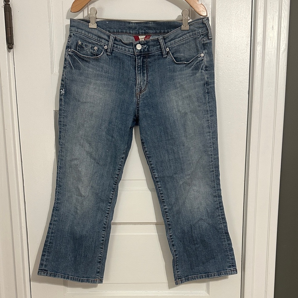 Lucky Brand Mid-Wash Cropped Jeans